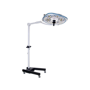 Single, Variable-Focus 24 Inch LED Surgical Lighting Fixture with Mobile Stand