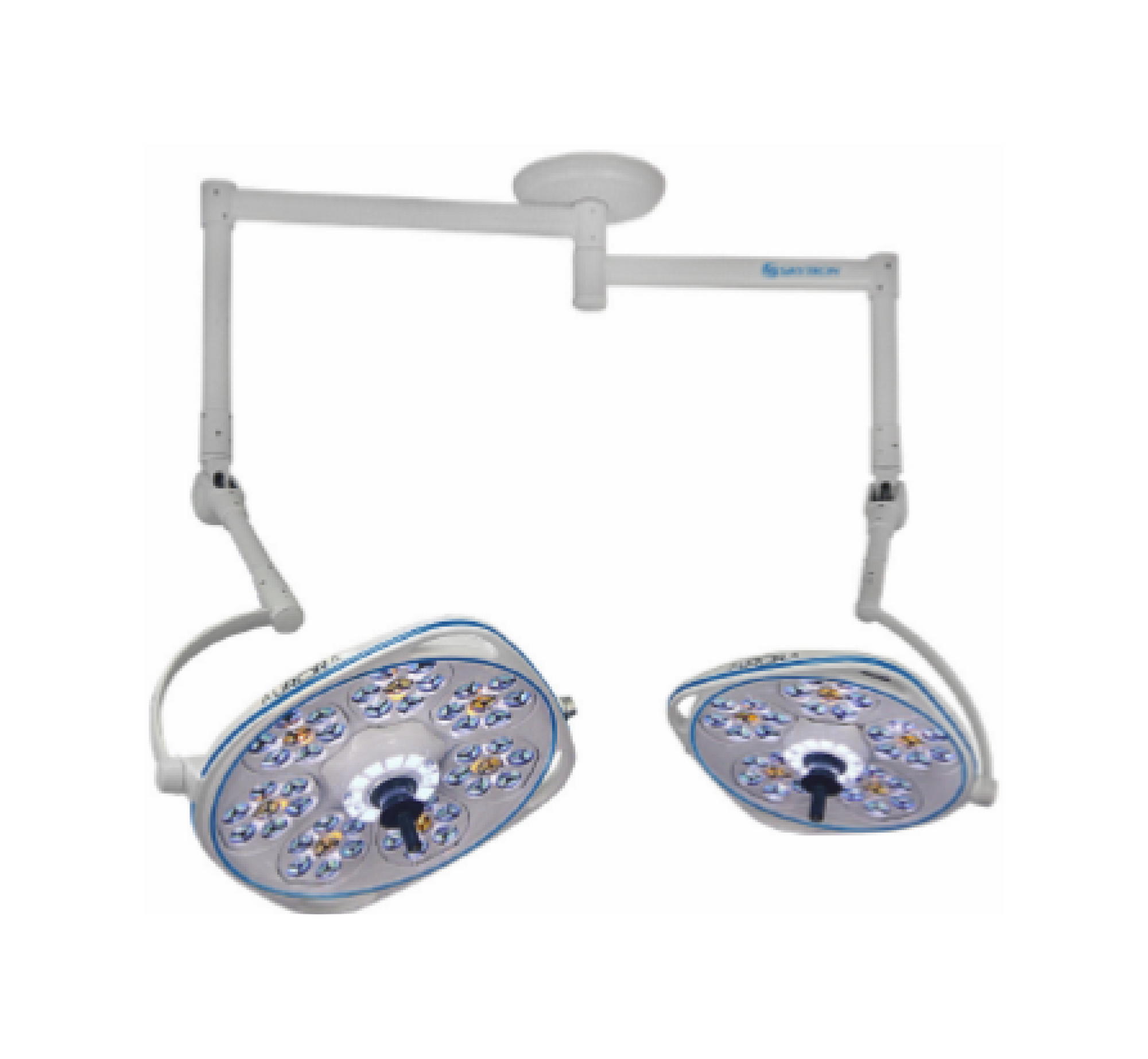 Dual, Variable-Focus 30/24 Inch LED Surgical Lighting Fixture