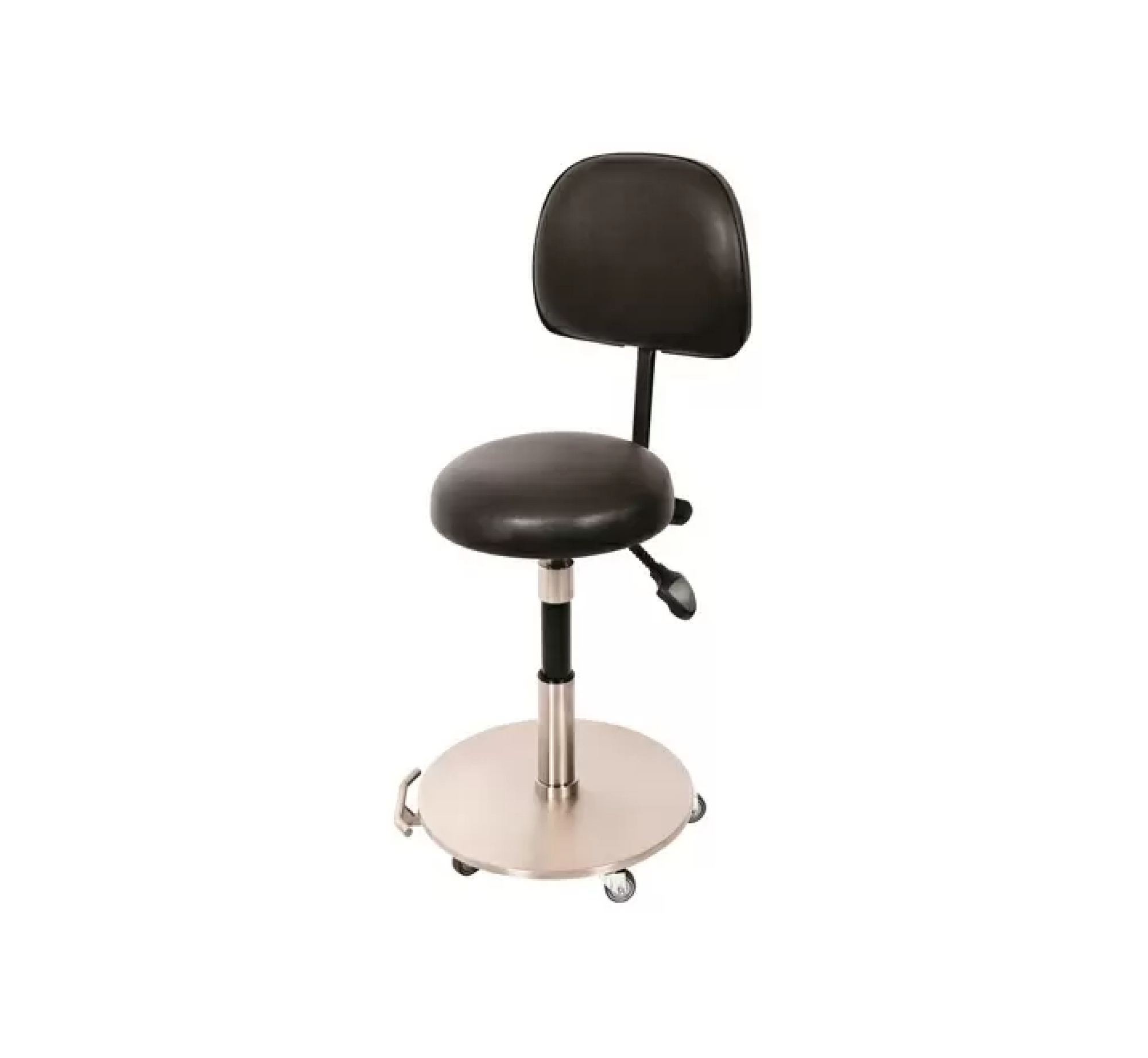 Comfort Series Medical Stool Foot Activated with Backrest