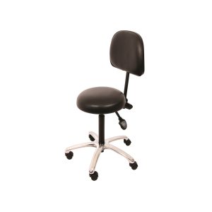 Hand Activated Stool with backrest