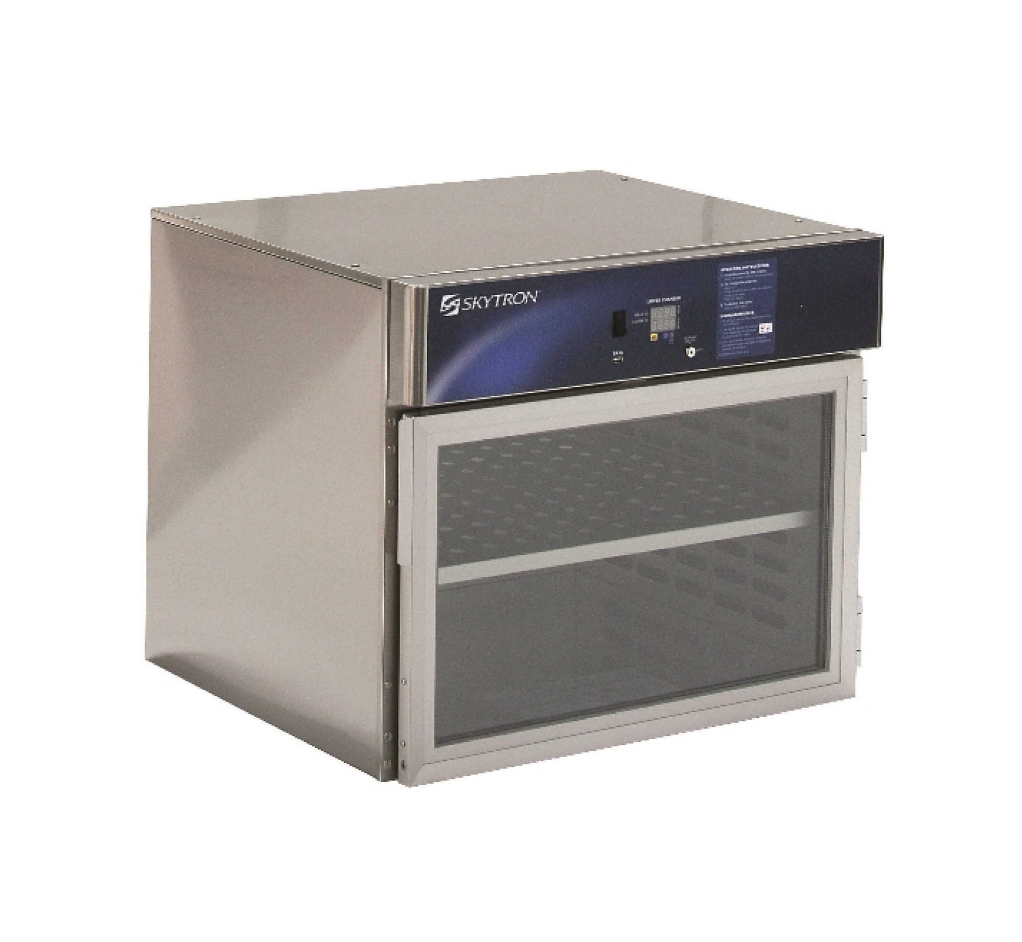 Warming Cabinet single compartment, countertop with glass door
