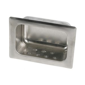 Recessed Soap Dish, Concealed Rear Mount without Lip