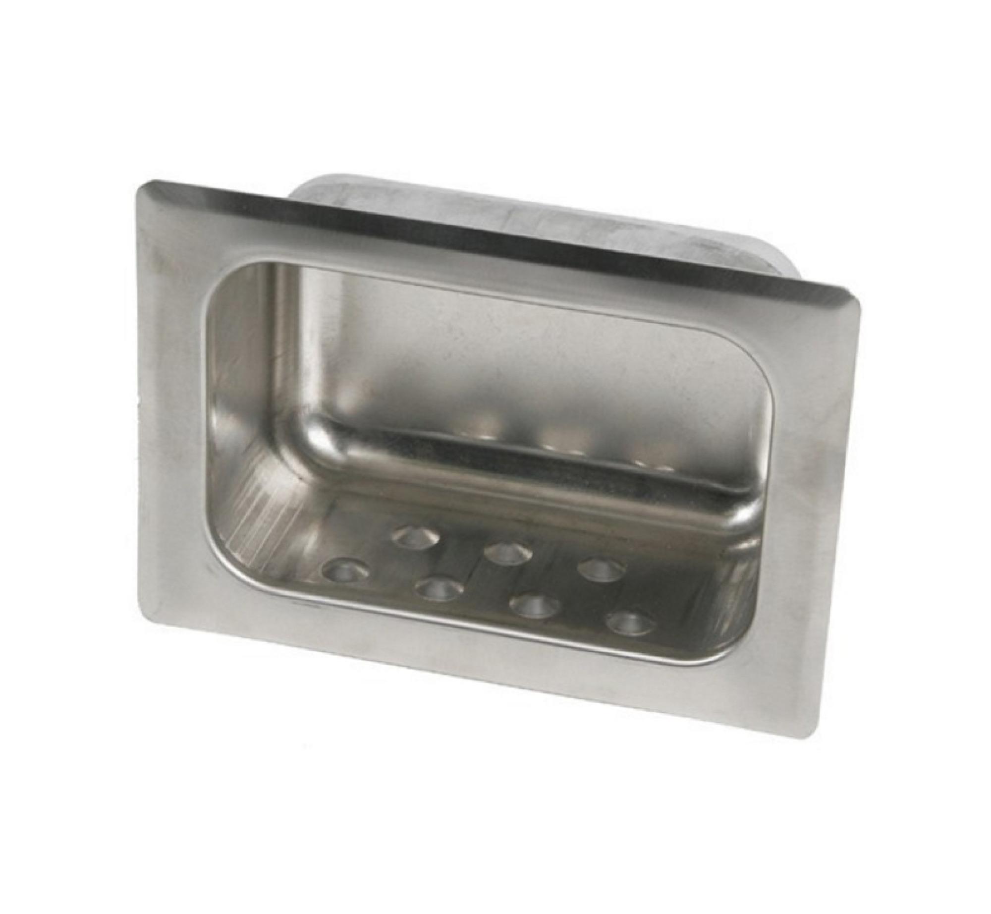 Recessed Soap Dish, Concealed Rear Mount without Lip