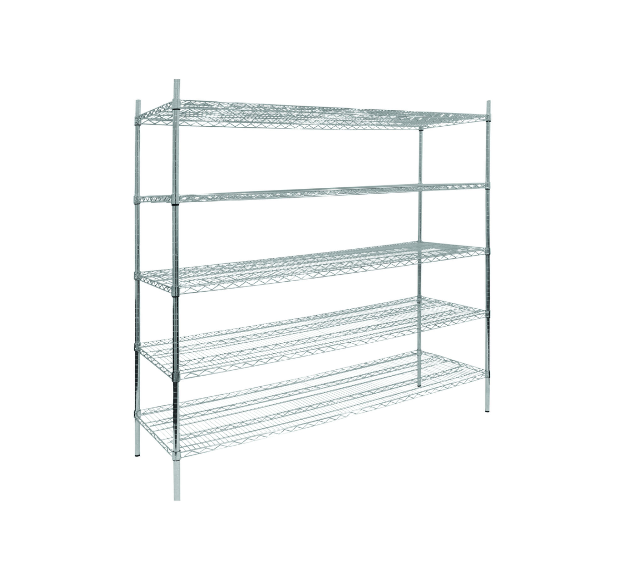 Wired shelves for storage