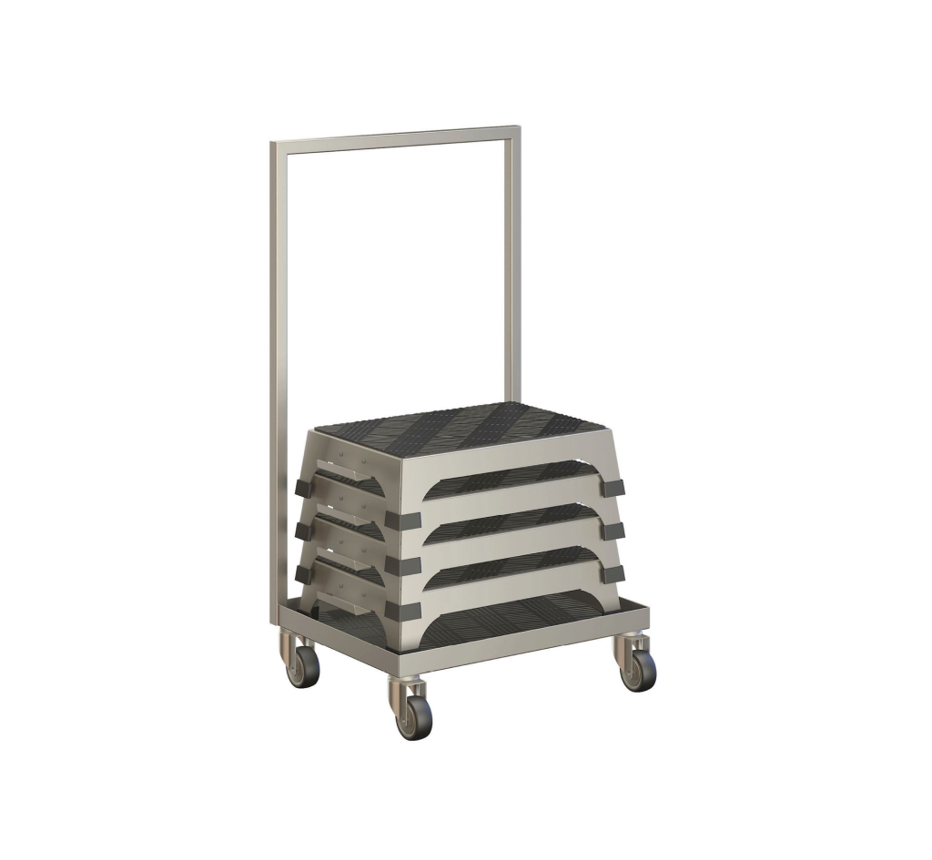 Stacking Interlocking Step Stool Trolley