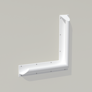 Contour Anti-Ligature 90 Degree Grab Rail, 450mm x 450mm