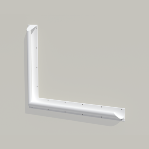 Contour Anti-Ligature 90 Degree Grab Rail, 700mm x 900mm