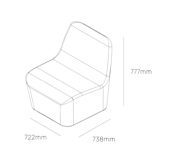 Taper Lounging Chair Measurements 5